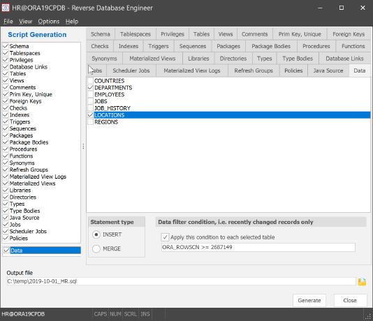 Reverse Database Engineer screenshot